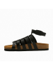 Comfortfusse Leder-Sandalen "Ares" in Schwarz
