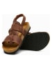 Comfortfusse  Leren sandalen "Likya" bruin