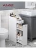 Songmics Badezimmerschrank in Weiß - (B)18 x (H)70 x (T)40 cm