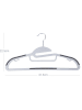 Songmics 50-delige set: kledinghangers grijs/zilverkleurig - (B)41,5 cm