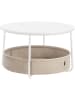Songmics Salontafel beige/wit - (H)45 x Ø 75 cm