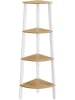 Songmics Boekenkast beige/wit - (B)33,4 x (H)124,5 x (D)33,4 cm