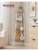 Songmics Boekenkast beige/wit - (B)33,4 x (H)124,5 x (D)33,4 cm