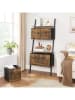 SONGMICS 6er-Set: Aufbewahrungsboxen in Hellbraun/ Schwarz - (B)30 x (H)30 x (T)30 cm