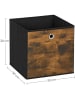 SONGMICS 6er-Set: Aufbewahrungsboxen in Hellbraun/ Schwarz - (B)30 x (H)30 x (T)30 cm