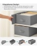 Songmics 4-delige set: lade-organizers grijs - (B)30 x (H)17 x (D)42 cm