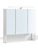 Songmics Badkamerspiegelkast wit - (B)70 x (H)70 x (D)16 cm
