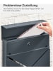 Songmics Briefkasten in Anthrazit - (B)37 x (H)37 x (T)10,5 cm