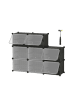 Songmics Schuhschrank in Schwarz - (B)122 x (H)82 x (T)32 cm