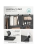 Songmics Schuhschrank in Schwarz - (B)122 x (H)82 x (T)32 cm