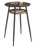 Songmics Bijzettafel zwart/lichtbruin - (H)91 x Ø 60 cm