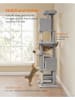 Songmics Katzenbaum in Grau - (B)78 x (H)201 x (T)48 cm