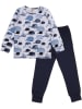 Walkiddy Pyjama in Hellblau/ Dunkelblau