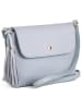 Lucca Baldi Leren schoudertas "Bagni" lichtblauw - (B)25 x (H)17 x (D)7 cm