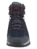 Jack Wolfskin Leder-Trekkingschuhe "SUNSET HIKE TEXAPORE MID" in Dunkelblau/ Grau/ Pink