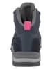 Jack Wolfskin Leder-Trekkingschuhe "SUNSET HIKE TEXAPORE MID" in Dunkelblau/ Grau/ Pink