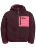 Jack Wolfskin Fleecehoodie "Ice Curl" in Aubergine