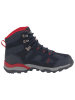Jack Wolfskin Leren trekkingschoenen "Trail Hiker Texapore Mid" donkerblauw/rood