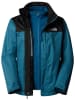 The North Face 3-in1-Funktionsjacke in Blau/ Schwarz