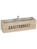 POSIWIO Pflanzkasten ''Kräuterbeet'' in Beige - (B)42 x (H)12 x (T)13 cm