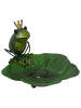 POSIWIO Gartendekoaufsteller ''Frosch'' in Grün - (B)27,5 x (H)17 x (T)24 cm