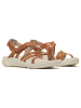 Merrell Leder-Sandalen "Harbor Backstrap" in Hellbraun