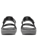Merrell Leren sandalen "Harbor Backstrap" zwart/grijs