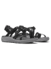 Merrell Leder-Sandalen "Harbor Backstrap" in Schwarz/ Grau