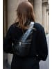 Victor & Hugo Paris Leder-Gürteltasche "Balt" in Schwarz - (B)35 x (H)30 x (T)10 cm