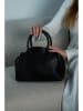 Victor & Hugo Paris Leren handtas "Milena" zwart - (B)38 x (H)20 x (D)12 cm