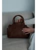 Victor & Hugo Paris Leder-Henkeltasche "Milena" in Hellbraun - (B)38 x (H)20 x (T)12 cm
