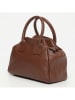 Victor & Hugo Paris Leder-Henkeltasche "Milena" in Hellbraun - (B)38 x (H)20 x (T)12 cm