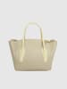 Victor & Hugo Paris Leren handtas "Soli" beige - (B)40 x (H)20 x (D)11 cm