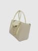 Victor & Hugo Paris Leder-Henkeltasche "Soli" in Beige - (B)40 x (H)20 x (T)11 cm