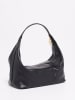 Victor & Hugo Paris Leder-Schultertasche "Bini" in Schwarz - (B)45 x (H)11 x (T)17 cm