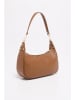 Victor & Hugo Paris Leder-Schultertasche "Sei" in Hellbraun - (B)25 x (H)30 x (T)15 cm