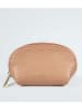 Victor & Hugo Paris Leder-Clutch "Wendy" in Hellbraun - (B)12 x (H)7 x (T)3 cm