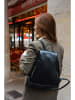 Victor & Hugo Paris Leder-Rucksack "Sadie" in Schwarz - (B)25 x (H)45 x (T)5 cm