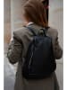 Victor & Hugo Paris Leren rugzak "Sadie" zwart - (B)25 x (H)45 x (D)5 cm