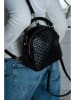 Victor & Hugo Paris Leder-Rucksack "Ketlin" in Schwarz - (B)20 x (H)20 x (T)10 cm