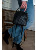 Victor & Hugo Paris Leder-Rucksack "Ketlin" in Schwarz - (B)20 x (H)20 x (T)10 cm