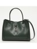 Victor & Hugo Paris Leder-Henkeltasche "Beryn" in Dunkelgrün - (B)31 x (H)22 x (T)11,5 cm
