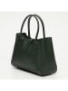 Victor & Hugo Paris Leder-Henkeltasche "Beryn" in Dunkelgrün - (B)31 x (H)22 x (T)11,5 cm
