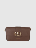 Victor & Hugo Paris Leder-Schultertasche "Rose" in Braun - (B)27 x (H)16 x (T)6 cm