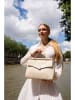 Victor & Hugo Paris Leder-Henkeltasche "Matti" in Creme - (B)33 x (H)25 x (T)14 cm
