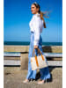 Victor & Hugo Paris Leder-Henkeltasche "Tuileries" in Creme/ Camel - (B)31 x (H)23 x (T)11 cm