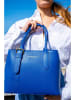 Victor & Hugo Paris Leder-Henkeltasche "Tuileries" in Blau - (B)31 x (H)23 x (T)11 cm