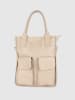 Victor & Hugo Paris Leder-Shopper "Noa" in Creme - (B)34 x (H)38 x (T)11 cm