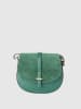 Victor & Hugo Paris Leder-Umhängetasche "Amel" in Grün - (B)22,5 x (H)18,5 x (T)6 cm