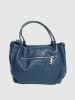 Victor & Hugo Paris Leren handtas "Allegra" donkerblauw - (B)30 x (H)20 x (D)14 cm